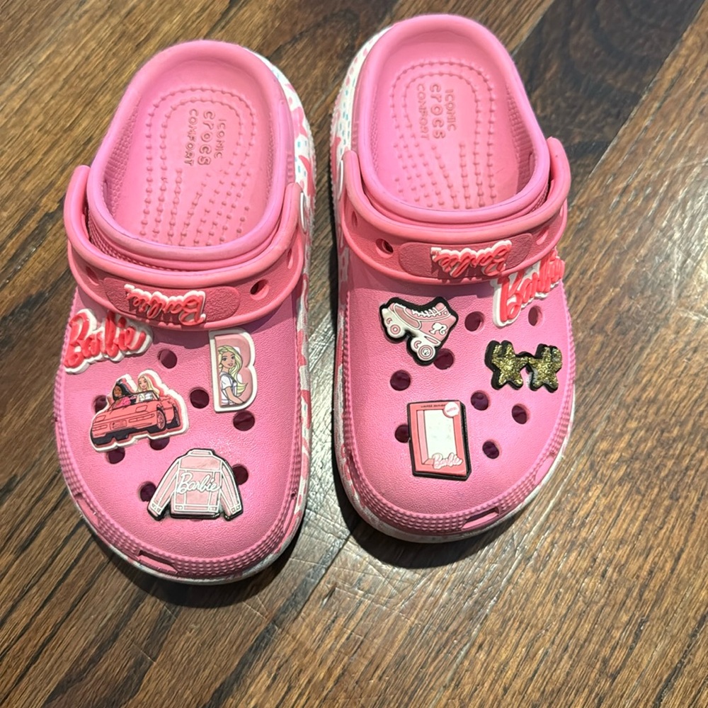 Barbie Pink Sandals with Playful Charm Accents